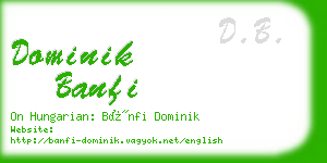 dominik banfi business card